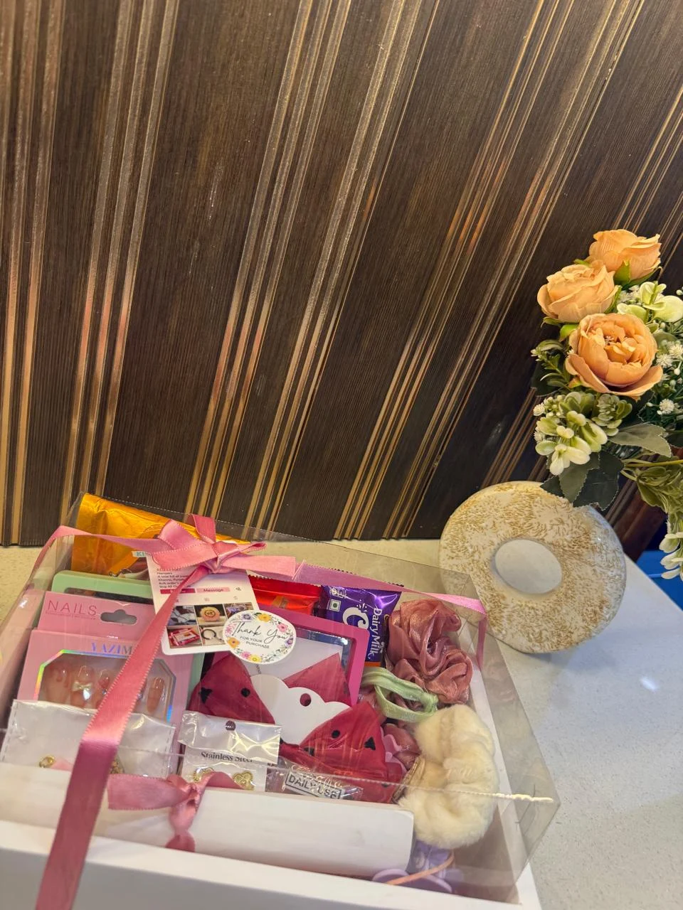 Personalised Pink Gift Hamper — Design #14