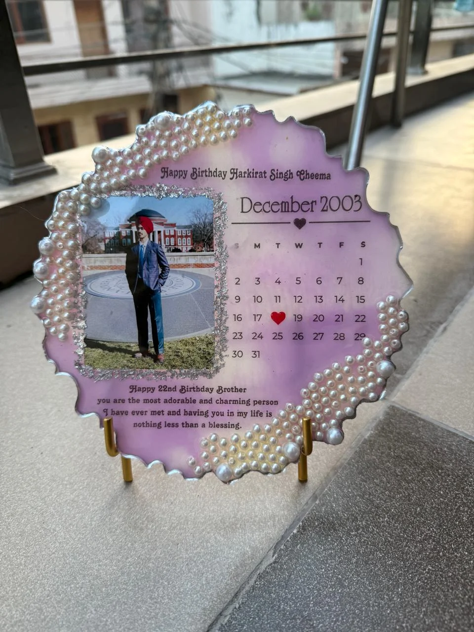 Photo Calendar Memory Keepsake — Design #21
