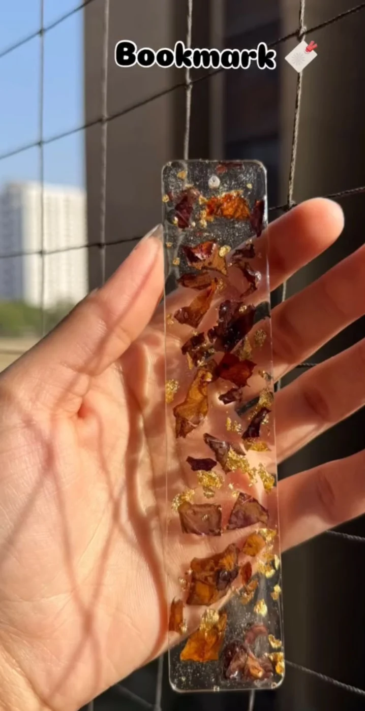 Rose Petal Preservation Bookmark — Design #64