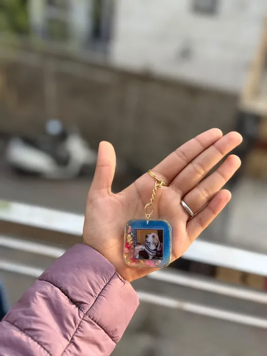 Personalised Pet Photo Keychain — Design #68